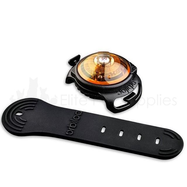 Orbiloc Adjustable Silicone Rubber Dog LED Safety Light