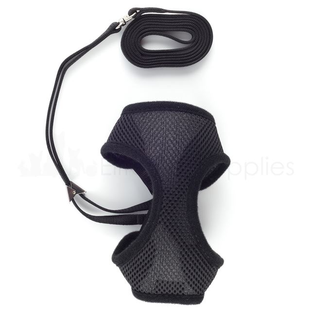 Ancol Soft Cat Mesh Nylon Harness Kitten Walking Training Lead Set S, M