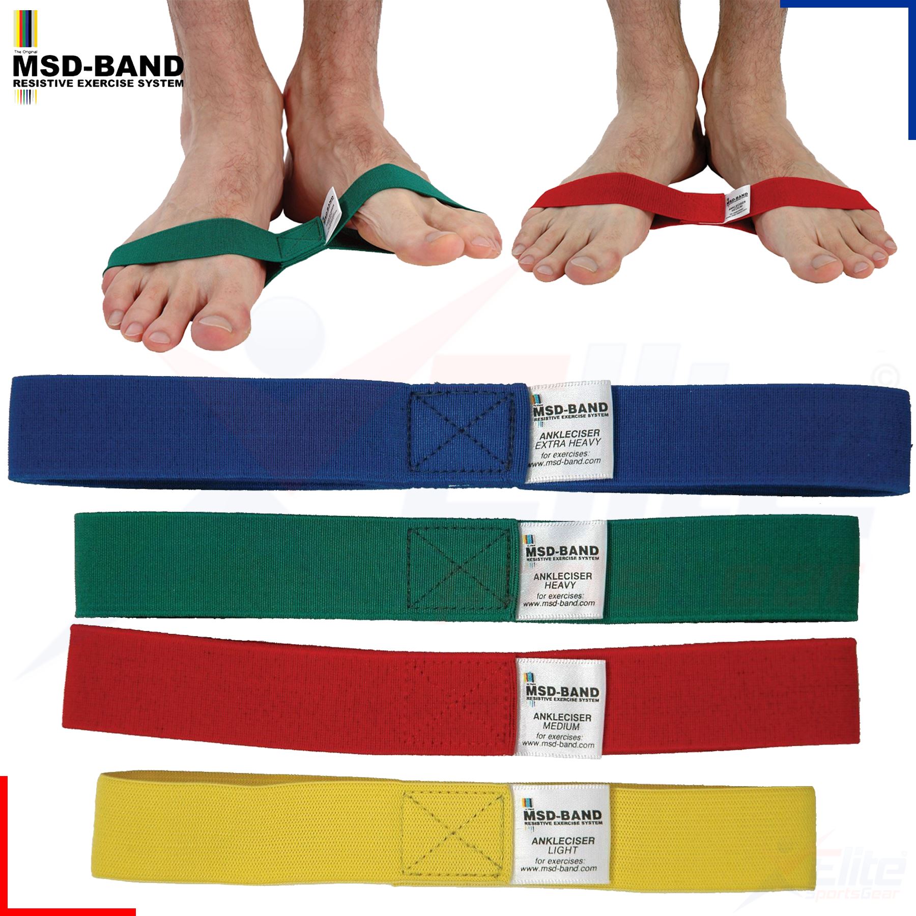 MSD Ankleciser Ankle Resistance Exercise Loop Band Strength Training