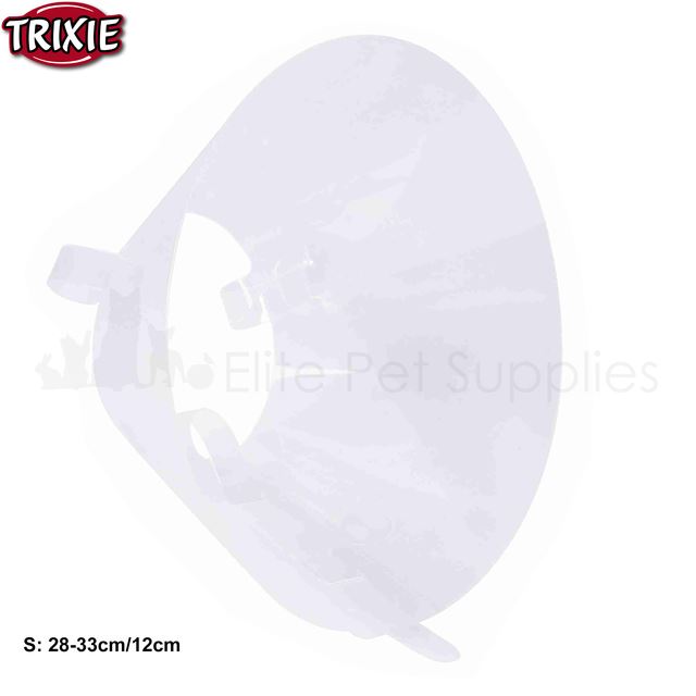 Trixie Dog Cone Collar Transparent Vet Elizabethan Surgery Wound Healing - Picture 7 of 11