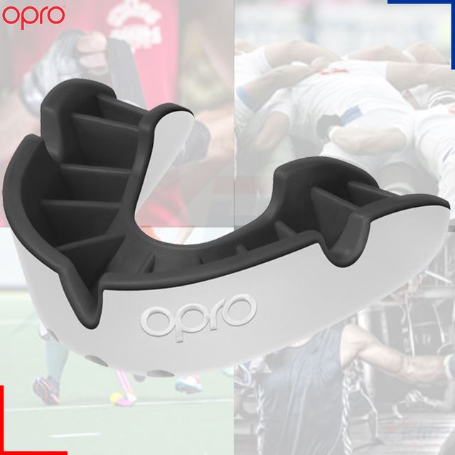 Opro Mouth Guard Silver Bronze Rugby Hockey MMA Boxing Gum Shield Adult Youth - Picture 7 of 11