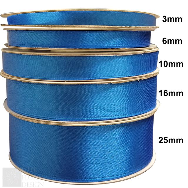 Satin Ribbon Reels Rolls Double Sided Face 25 Metre Plain Width 3mm - 25mm Craft - Picture 17 of 22