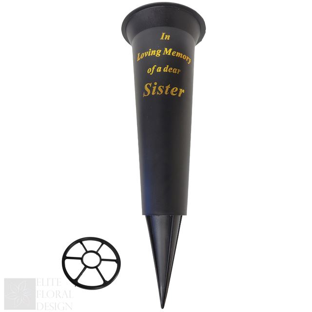 Grave Vase Spike Funeral Memorial Flower Pot Holder In Loving Memory Container - Picture 16 of 20