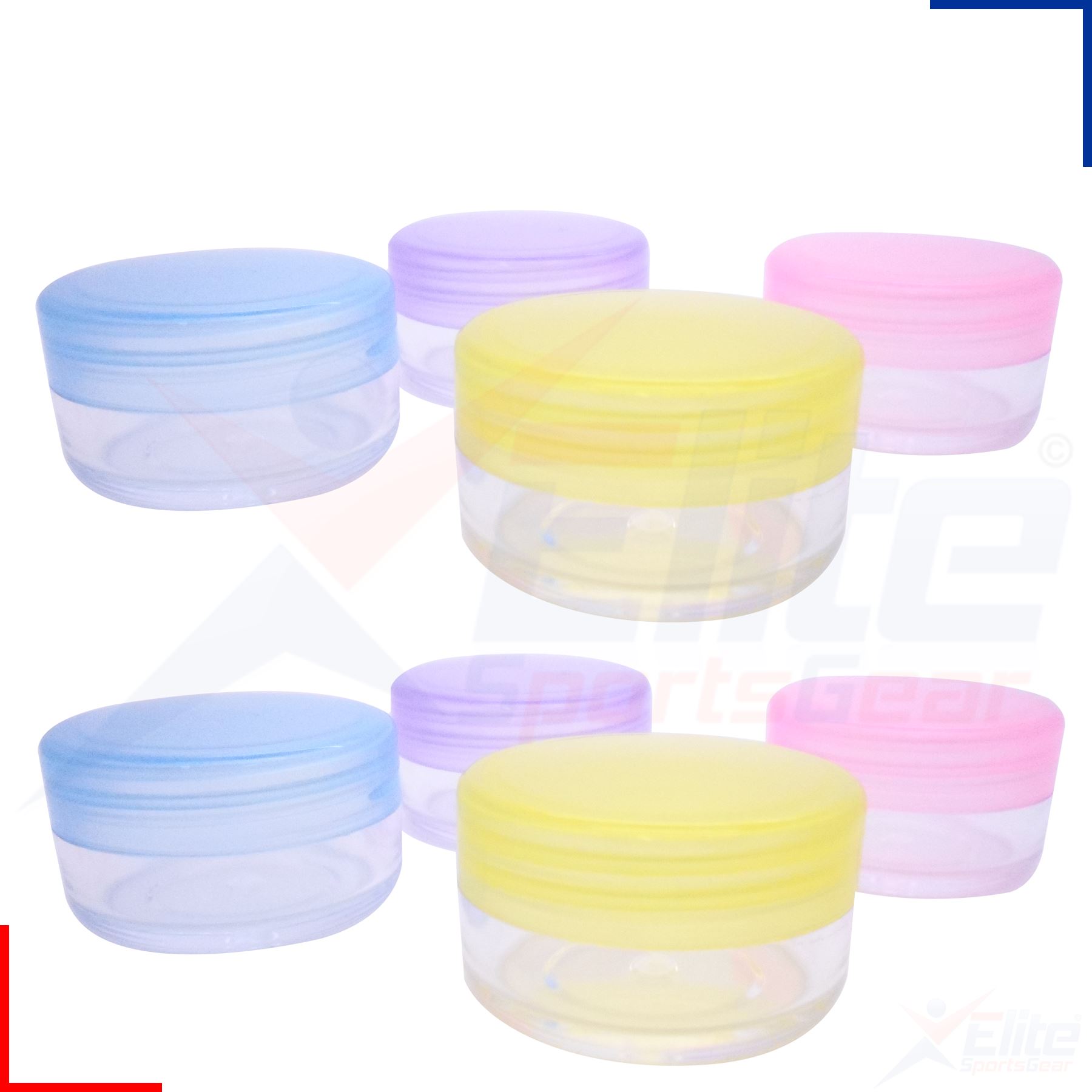 Sure Travel Holiday Clear 20ml Plastic Cream Pot Screw Lid Toiletry