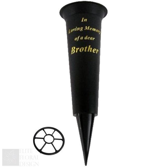Grave Vase Spike Funeral Memorial Flower Pot Holder In Loving Memory Container - Picture 3 of 20