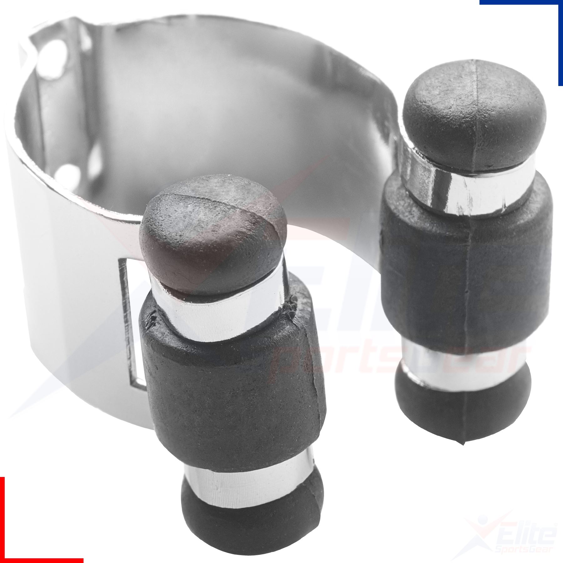 Peradon Deulxe Solid Chrome Cue Clips Nylon Rollers Snooker Pool Rack