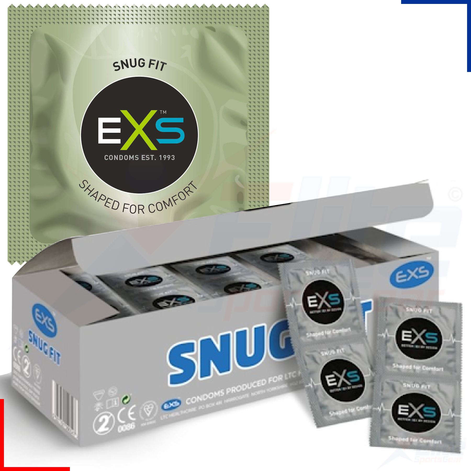EXS Latex Condoms Snug Tight Fit Small Close Fitting Delay