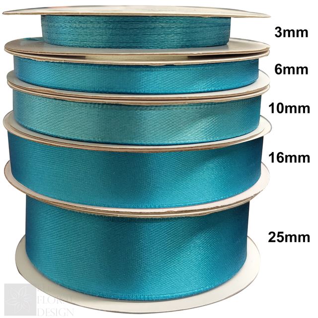 Satin Ribbon Reels Rolls Double Sided Face 25 Metre Plain Width 3mm - 25mm Craft - Picture 19 of 22