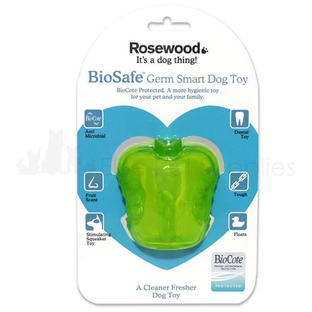 Biosafe Dog Toy Dental Chew Antibacterial Fruit Scented Floating Squeaky - Picture 2 of 5
