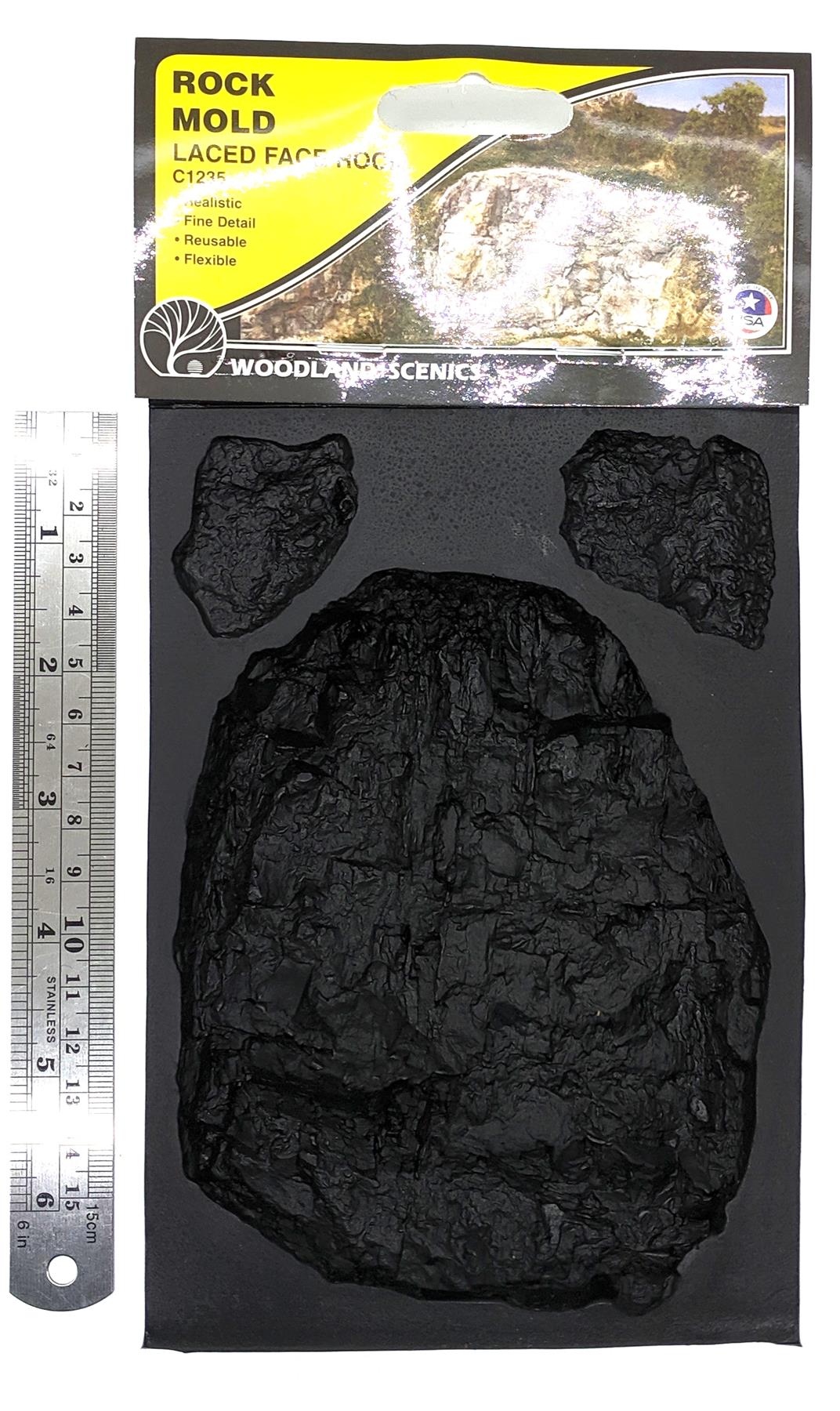 Rock moulds for modelling (railway, diorama, wargame) Woodland Scenics WC12XX - Picture 9 of 22
