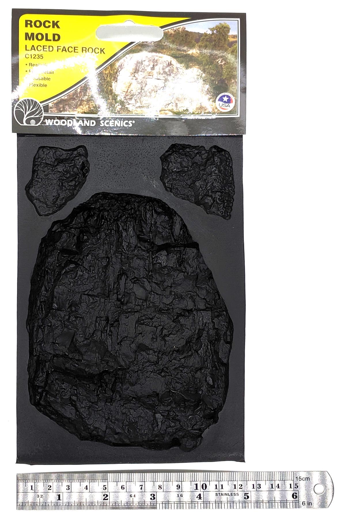 Rock moulds for modelling (railway, diorama, wargame) Woodland Scenics WC12XX - Picture 8 of 22