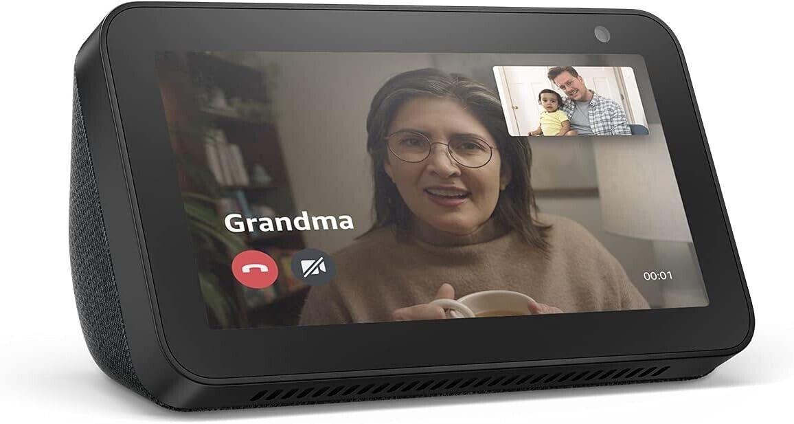 AMAZON ECHO SHOW 5 2ND GEN SMART SPEAKER TV DISPLAY WITH ALEXA - BLACK / WHITE - Picture 2 of 14