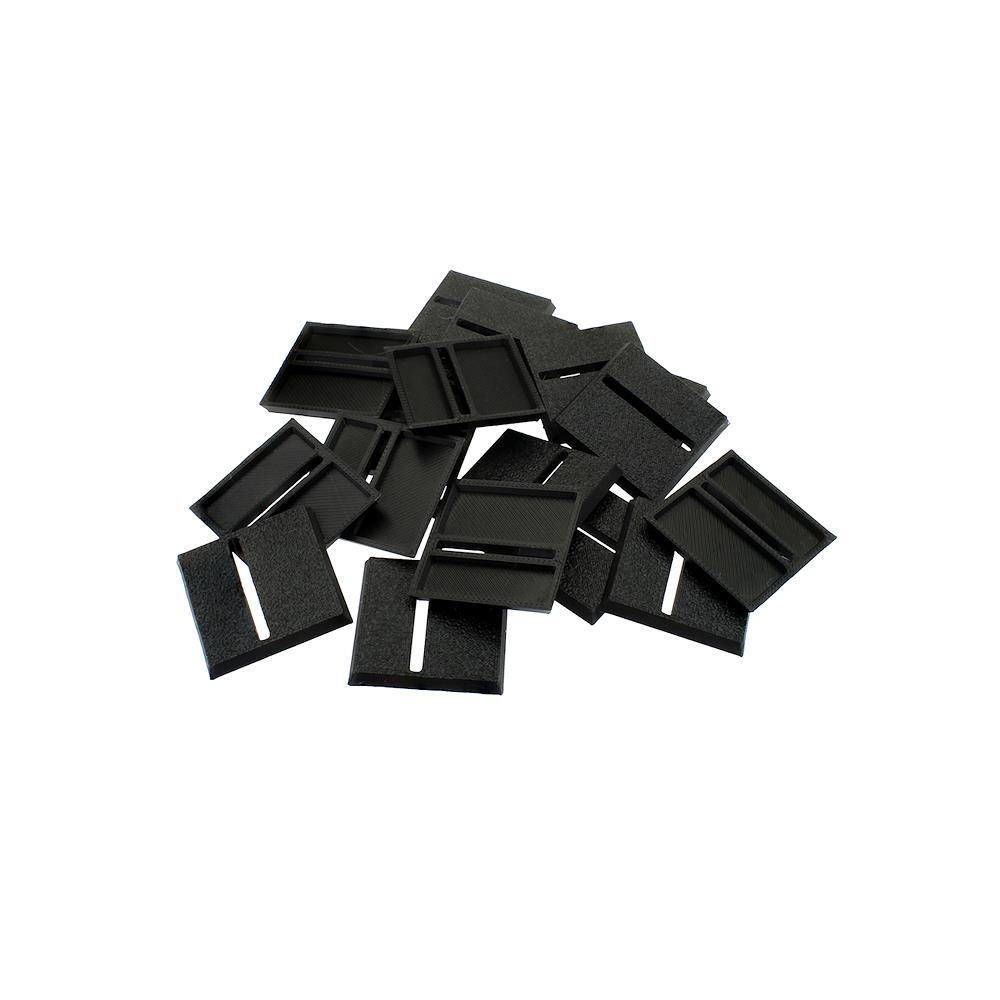 Bases de plástico ranura horizontal cuadrada de 25 mm + imán para Warhammer, AOS, 40K - Imagen 4 de 4