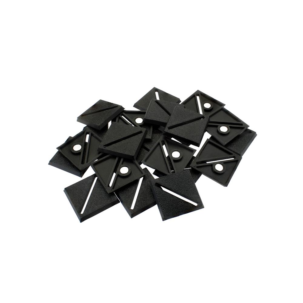 Slot diagonale quadrato 30 mm basi in plastica + magnete per Warhammer, AOS, 40K - Foto 3 di 4