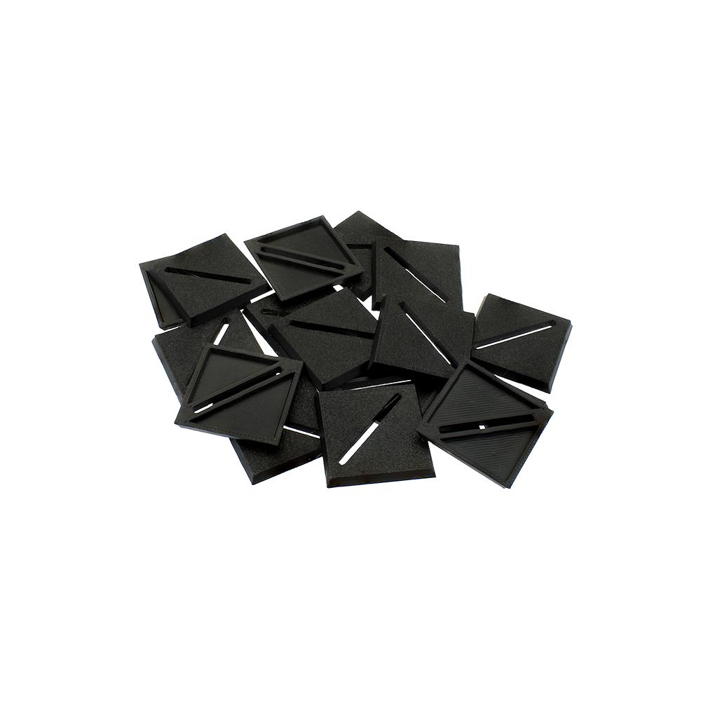 Slot diagonale quadrato 30 mm basi in plastica + magnete per Warhammer, AOS, 40K - Foto 4 di 4