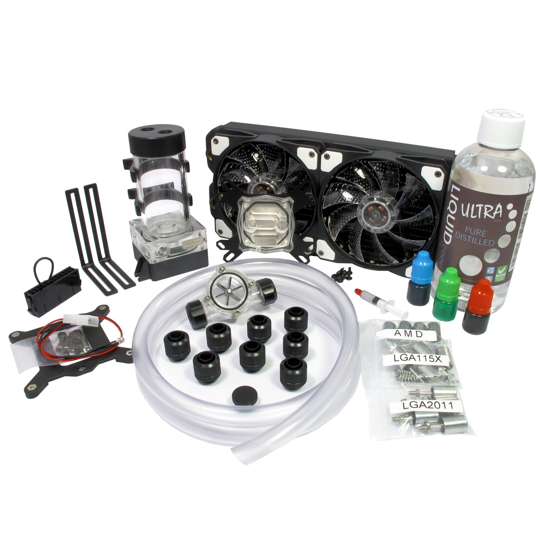 Liquid.cool Vortex One Advanced Custom DIY 240mm Water Cooling Kit