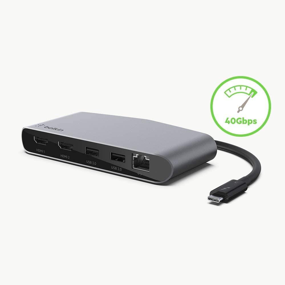 Belkin Thunderbolt 3 Dock Mini with thunderbolt 3 Cable for Mac USBC Laptops eBay