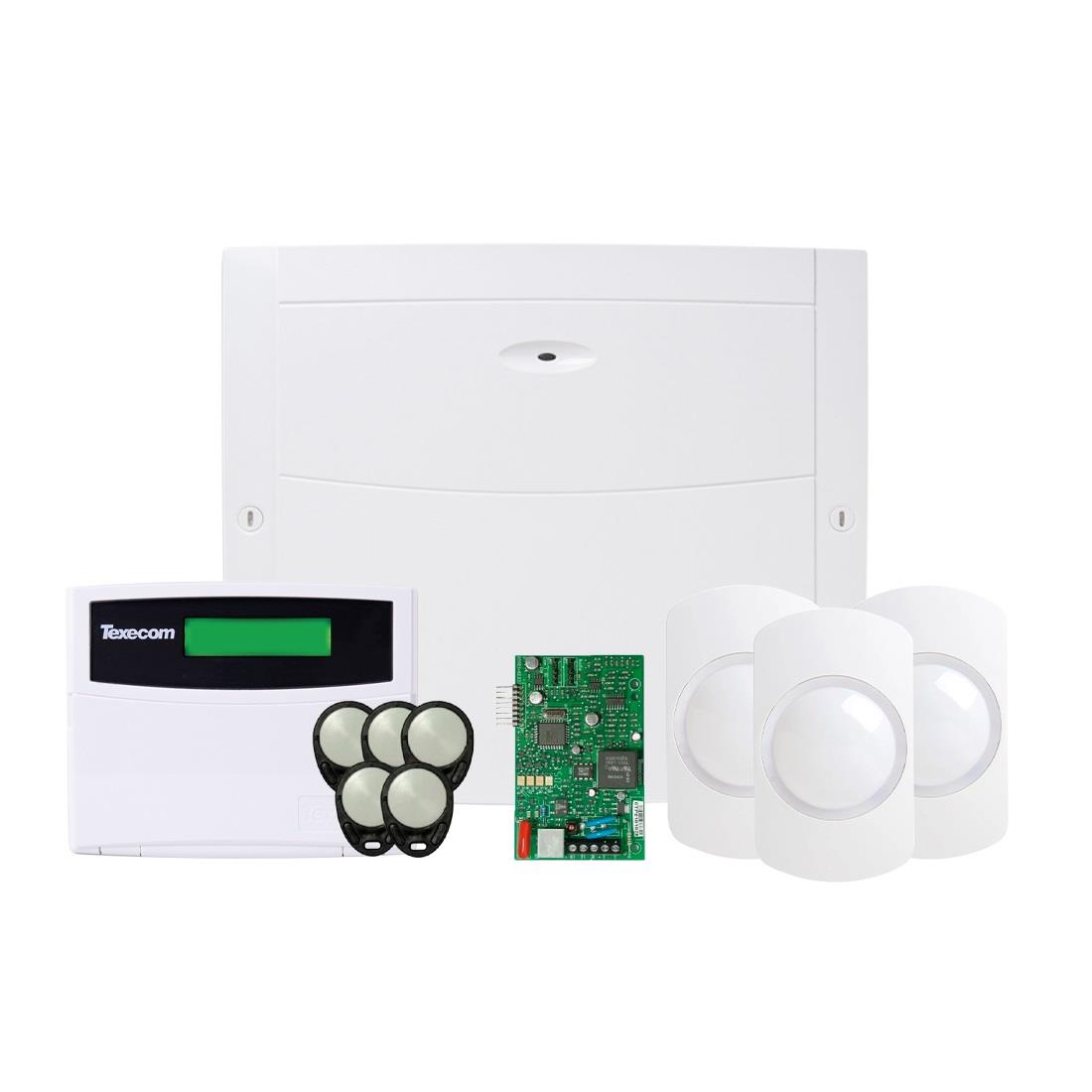 Premier Elite 24 Zone Alarm Kit with Keypad PIR's Communicator