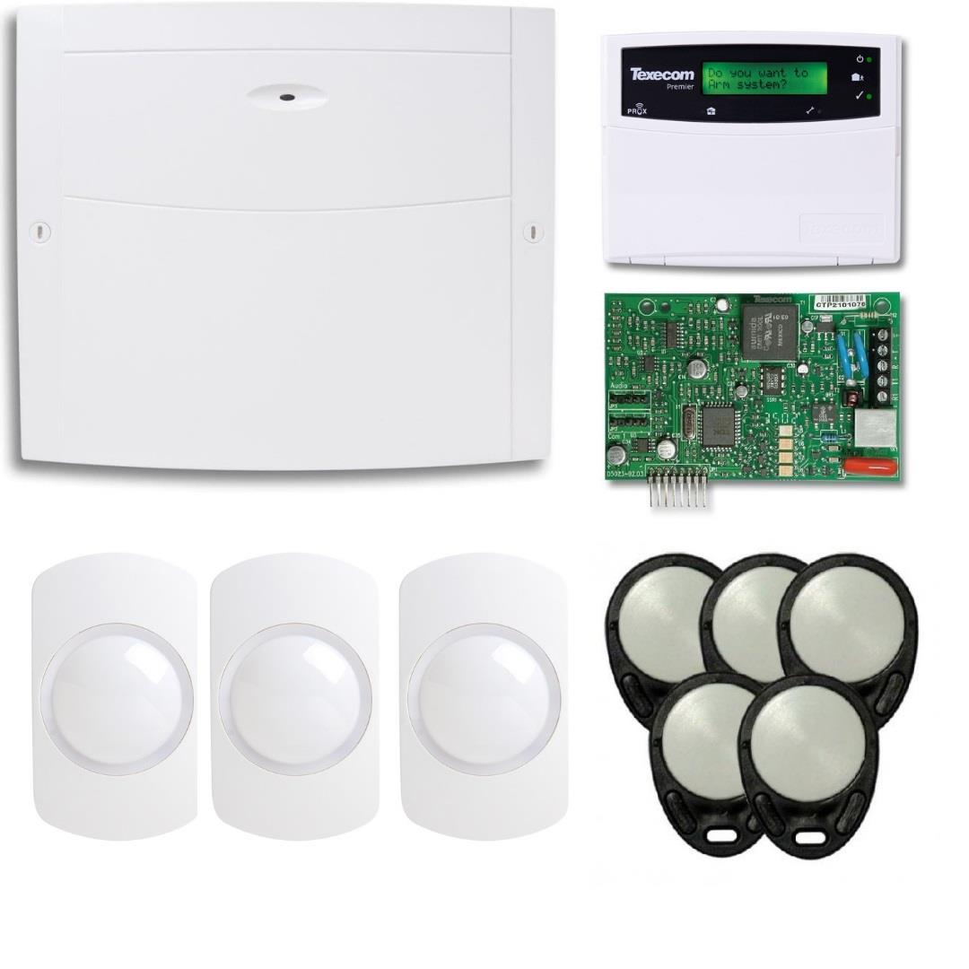 Premier Elite 24 Zone Alarm Kit with Keypad PIR's Communicator