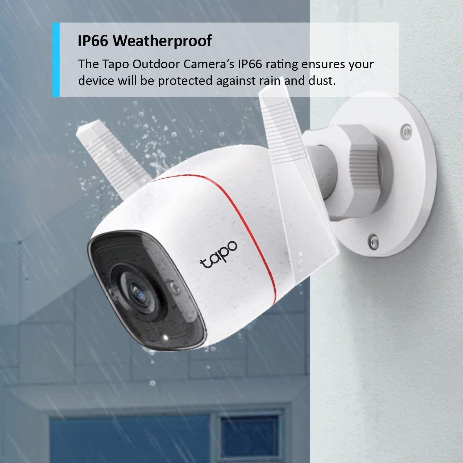 TPLink Tapo C310 Outdoor Security WiFi Camera IP66 TwoWay Audio UK