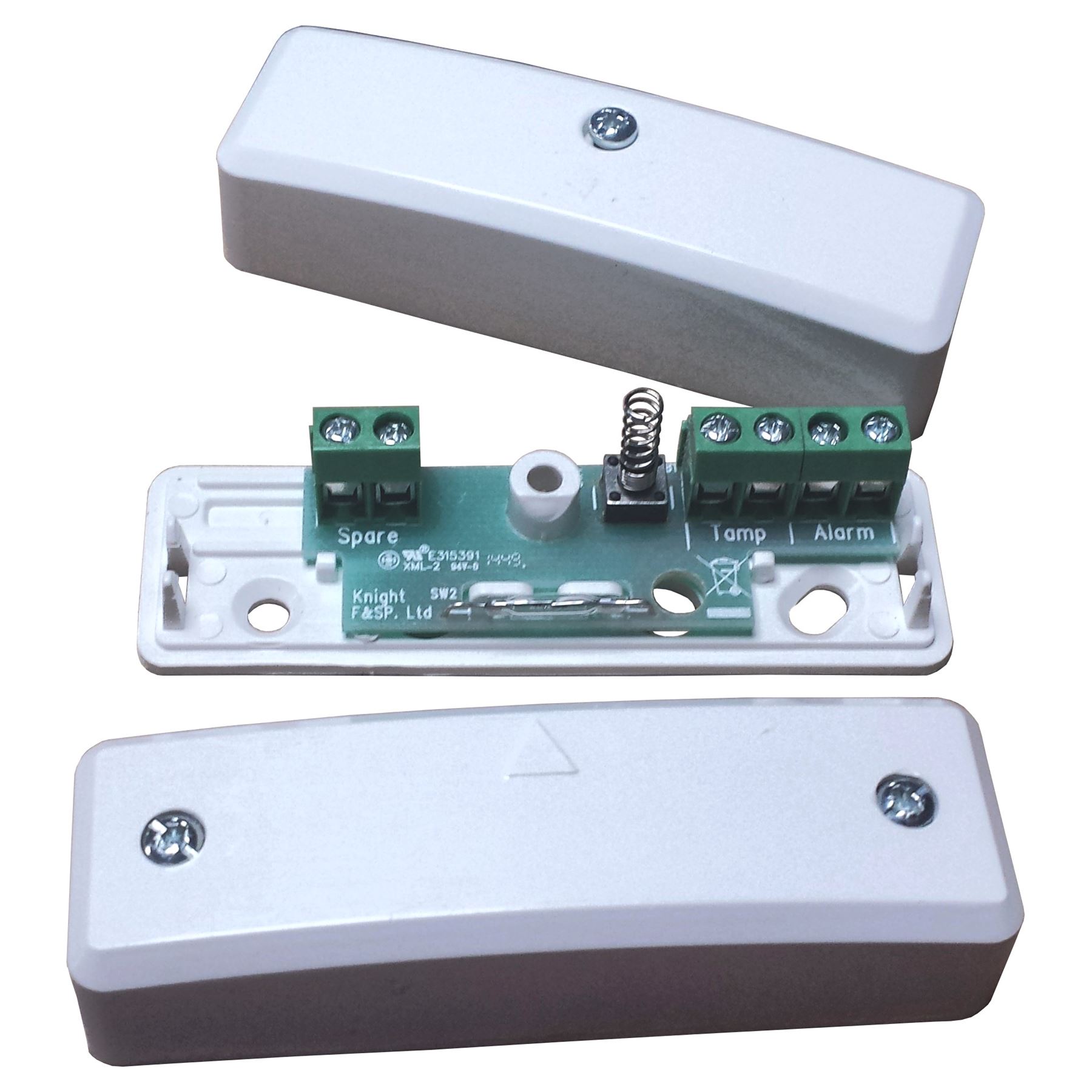 6T Burglar Alarm Surface 6 Terminal Single Reed Door / Windows Tamper