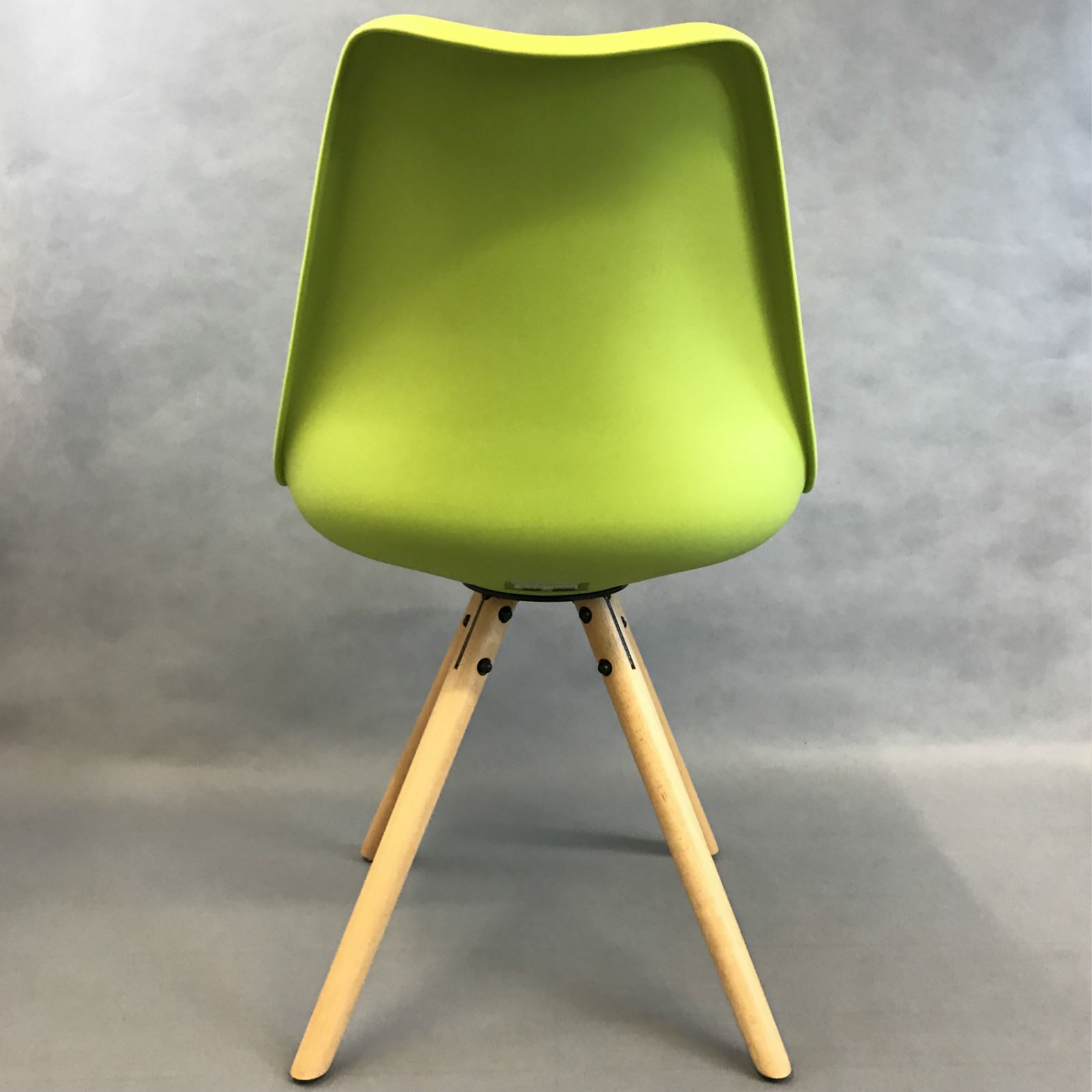 Set of 4 Tulip Star Dining chair with Cushion Contemporary and Wood