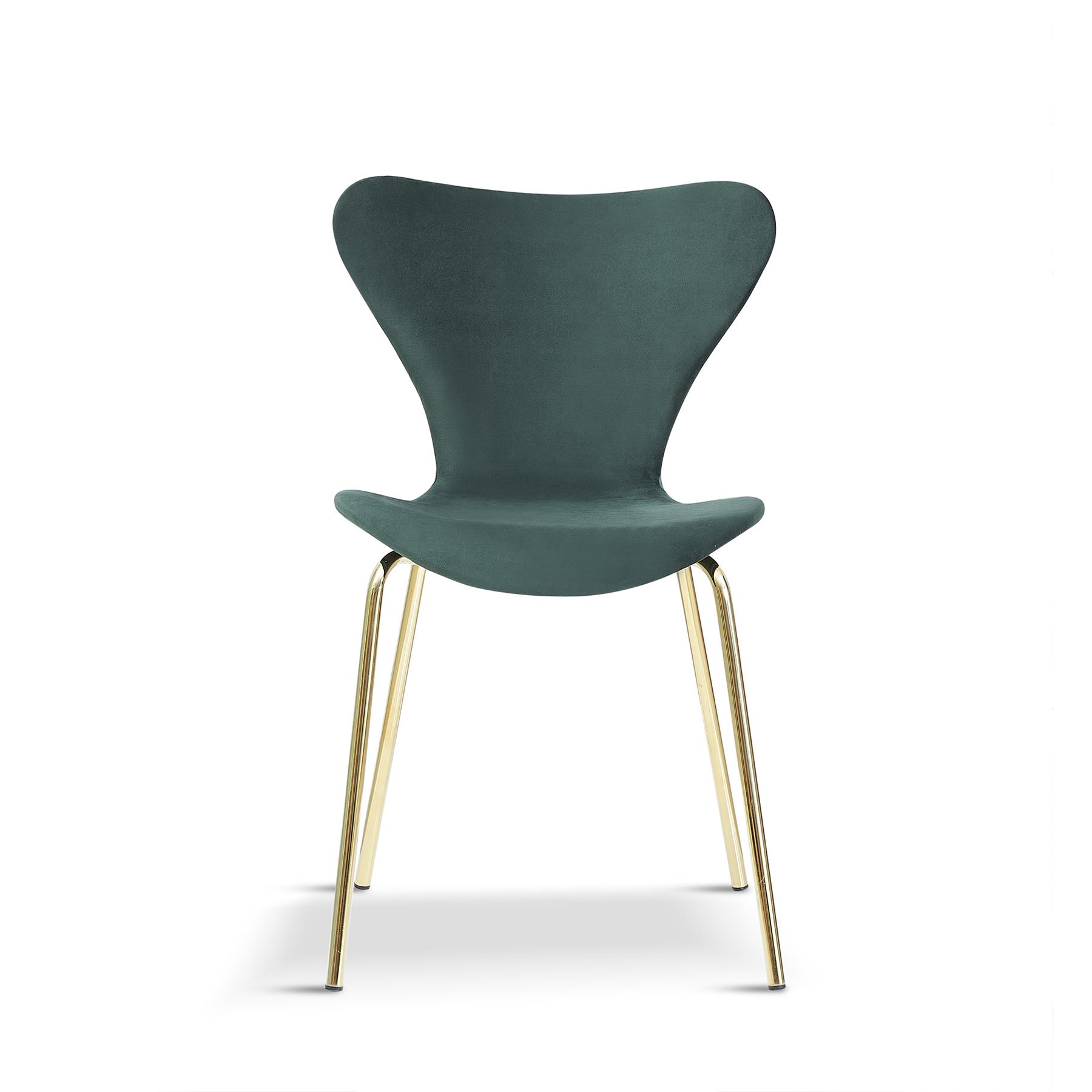 Tulip Dining Table and Chairs Set Velvet/Plastic Seat Multi-color Legs - Picture 25 of 72