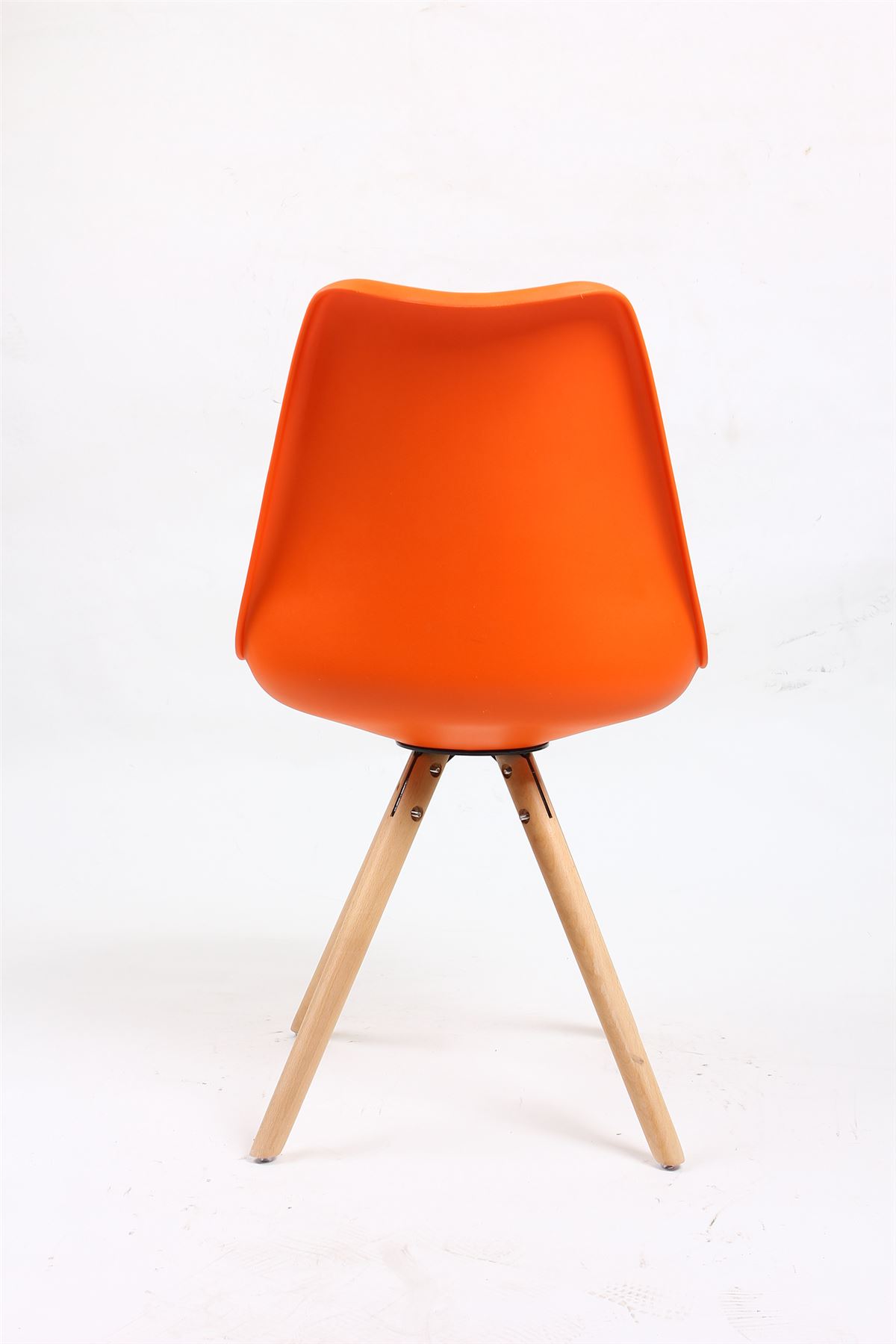 Set of 4 Tulip Star Dining chair with Cushion Contemporary and Wood