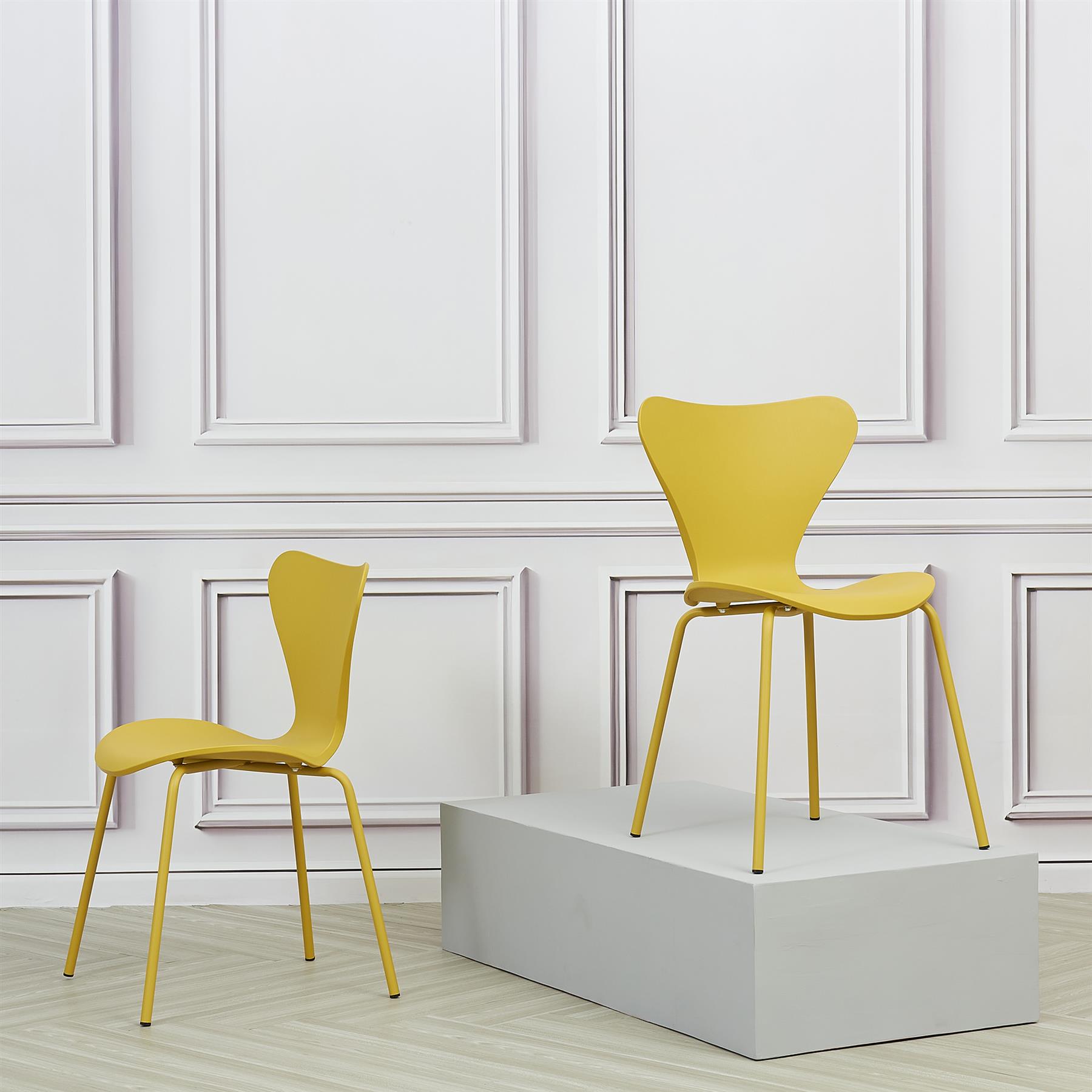 Tulip Dining Table and Chairs Set Velvet/Plastic Seat Multi-color Legs - Picture 68 of 72