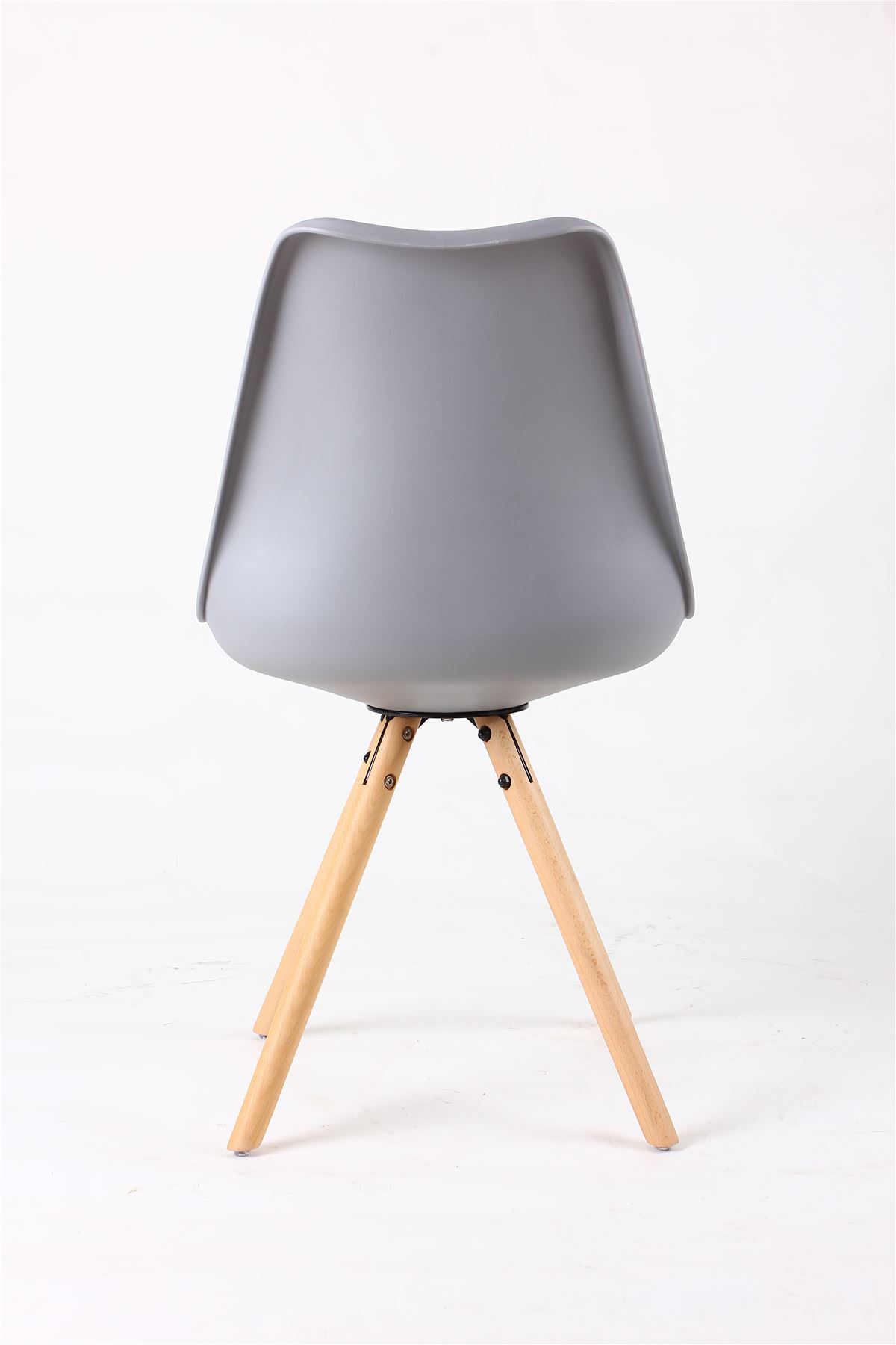 Set of 4 Tulip Star Dining chair with Cushion Contemporary and Wood