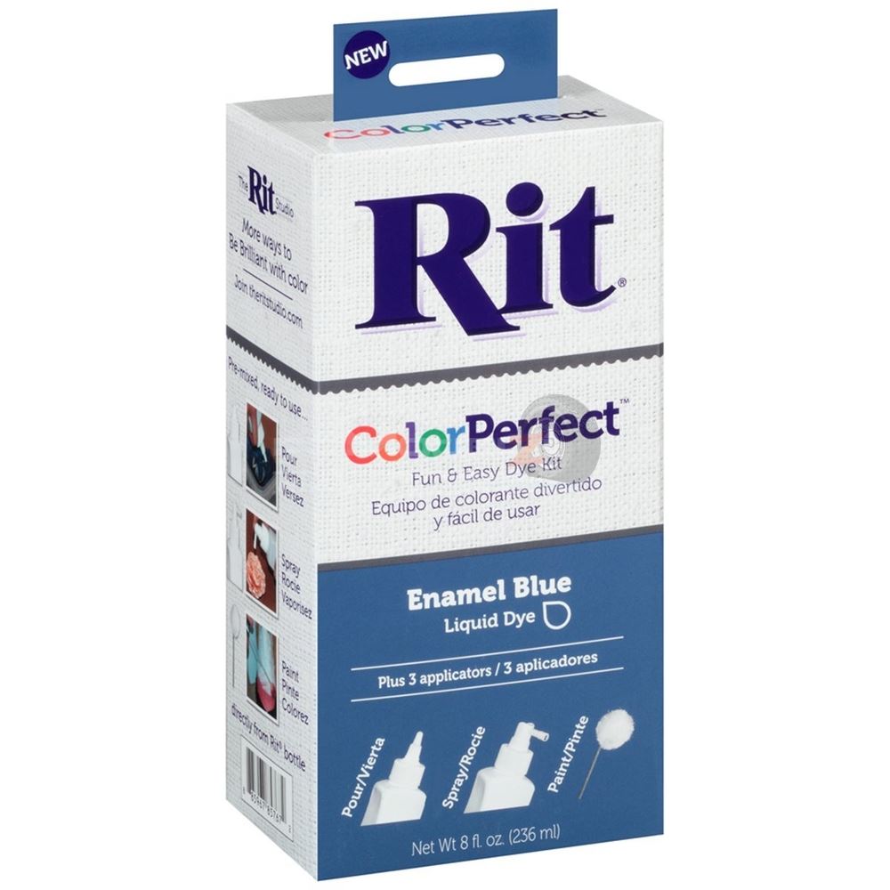 Rit Dye Color Perfect / Colour Perfect PreMixed Kit Enamel Blue