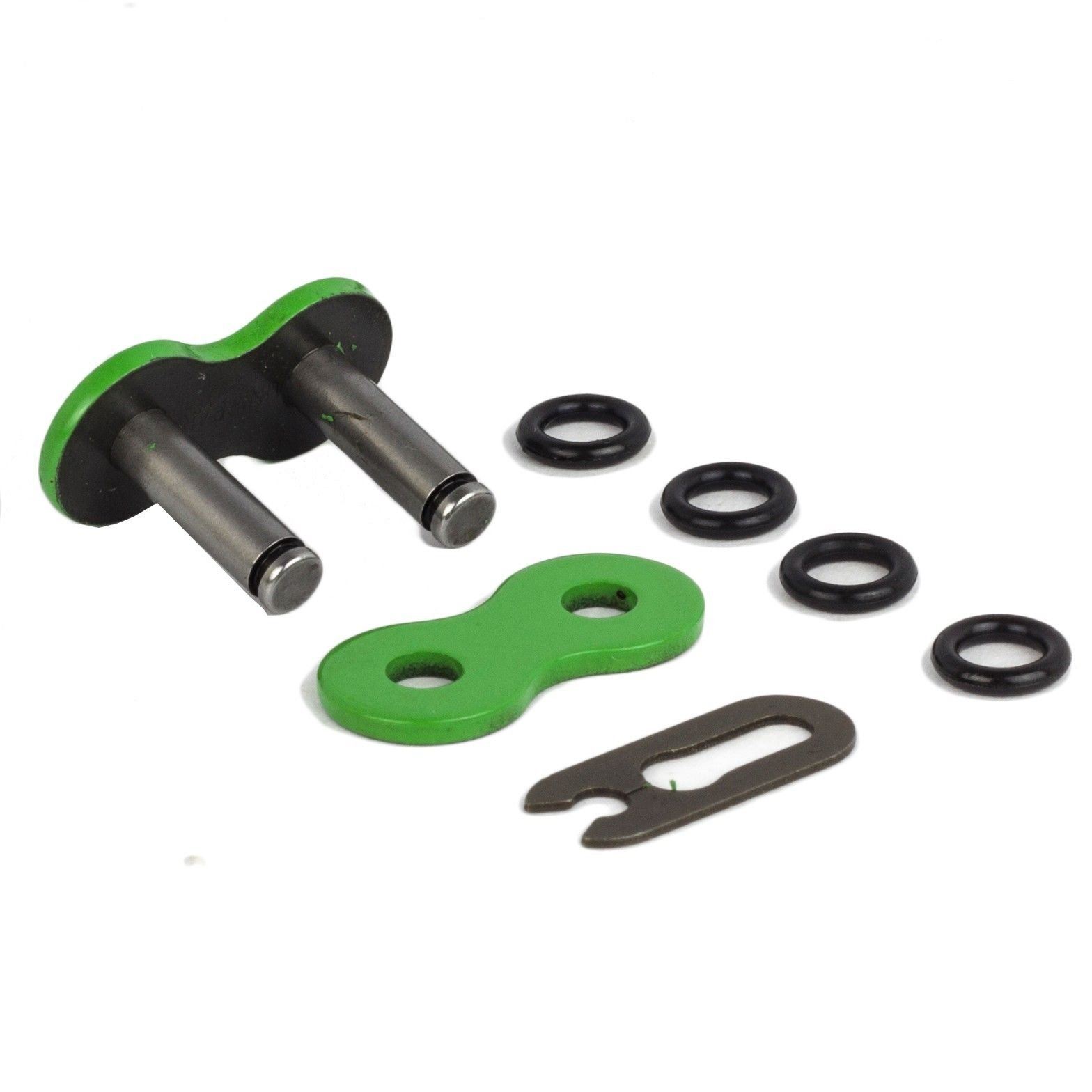 530 Green Motorcycle O-Ring Chain – 150 Links With Master Link