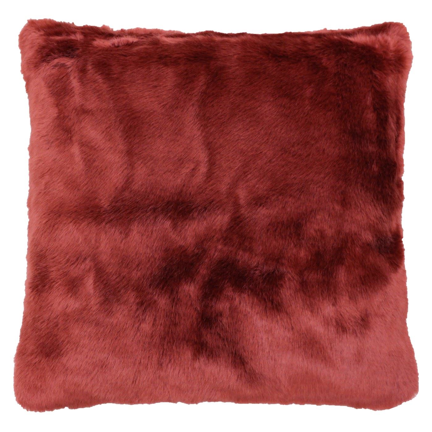 FAUX FUR VELVET RED 18" 45CM CUSHION COVER eBay