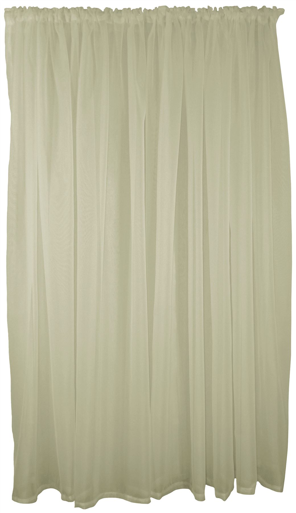 Crema Y Naranja De 9 Piezas Voile Set 72 ” 183cm bolsillo para barra Cortinas Cortinas /& Guirnaldas