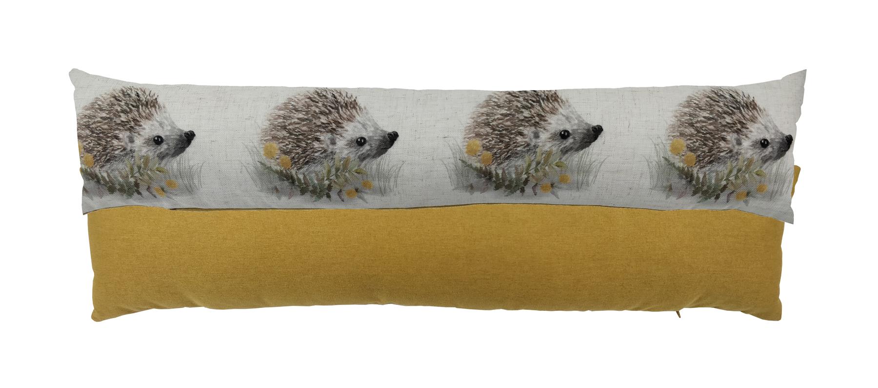 Woodland Hedgehog Cream Yellow Evans Lichfield Draught Excluder 90cm x 20cm