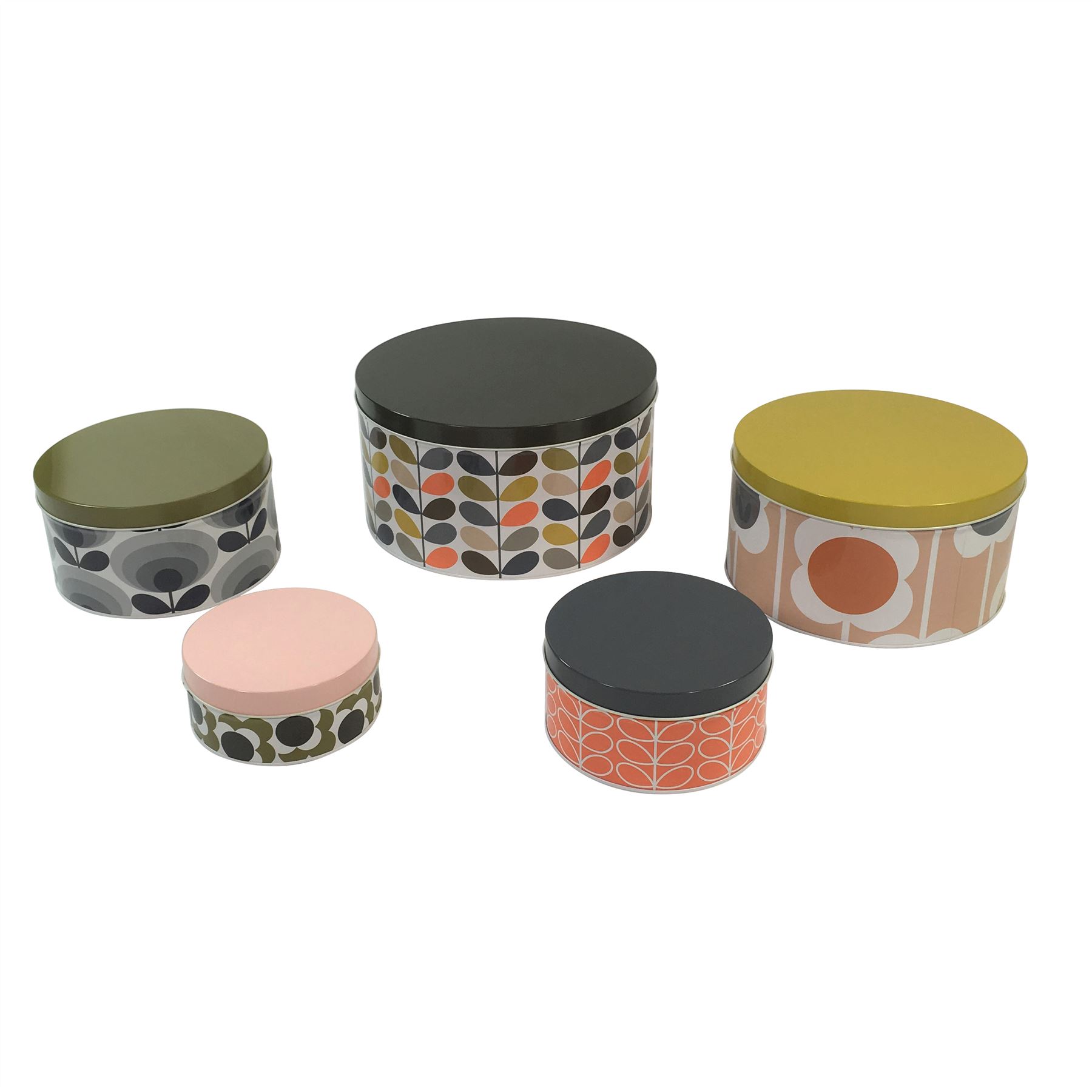OFFICIAL LICENSED ORLA KIELY STEM CAKE FOOD GENERAL STORAGE METAL TINS