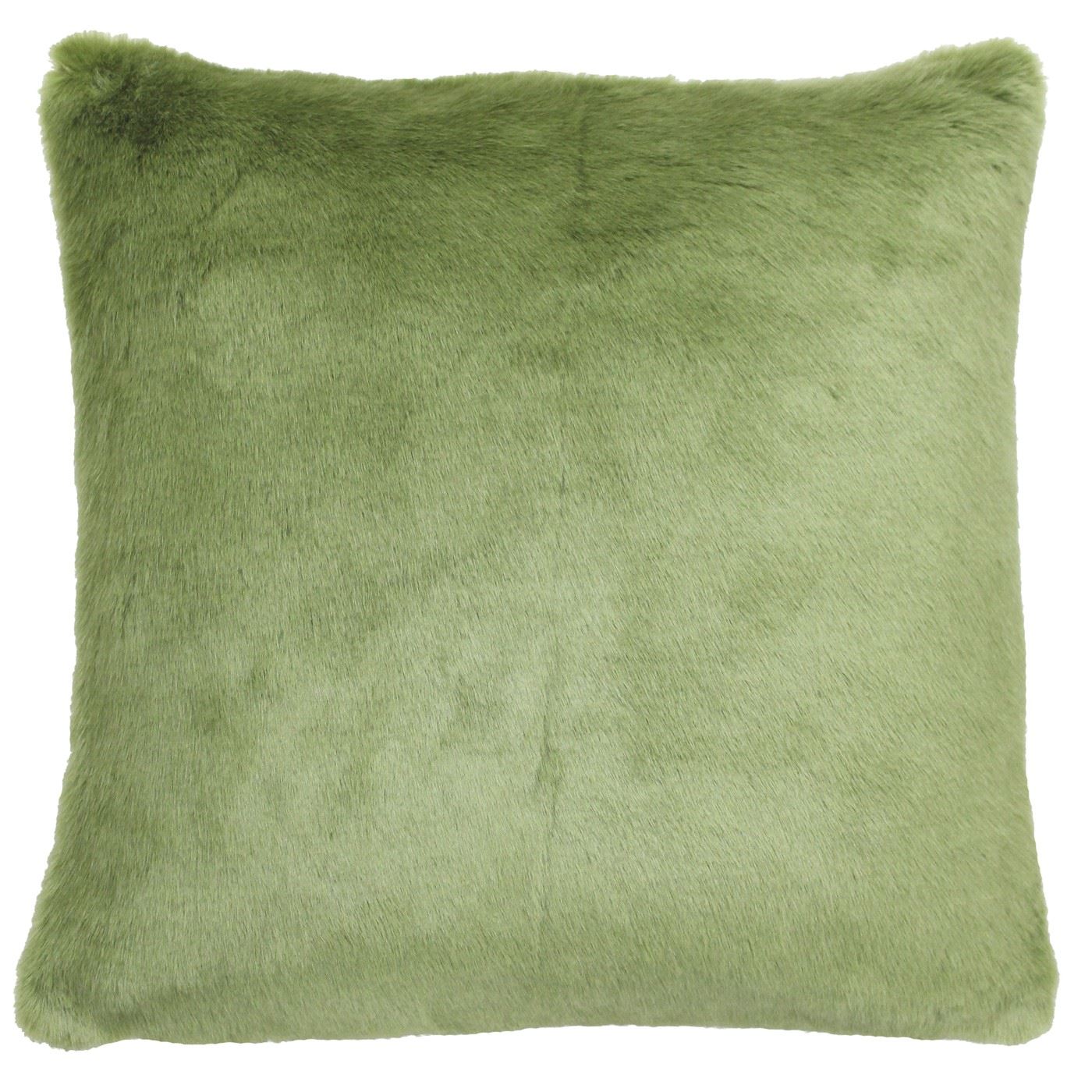 2 x Rempli en fausse fourrure VELOURS GRIS 18/" 45 cm Coussins