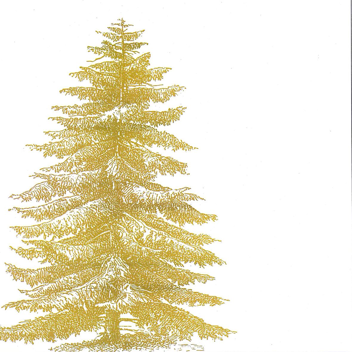 Oro Blanco De Árbol De Navidad Paquete De 20 las servilletas de papel Servilletas de 13 /"x 13/"