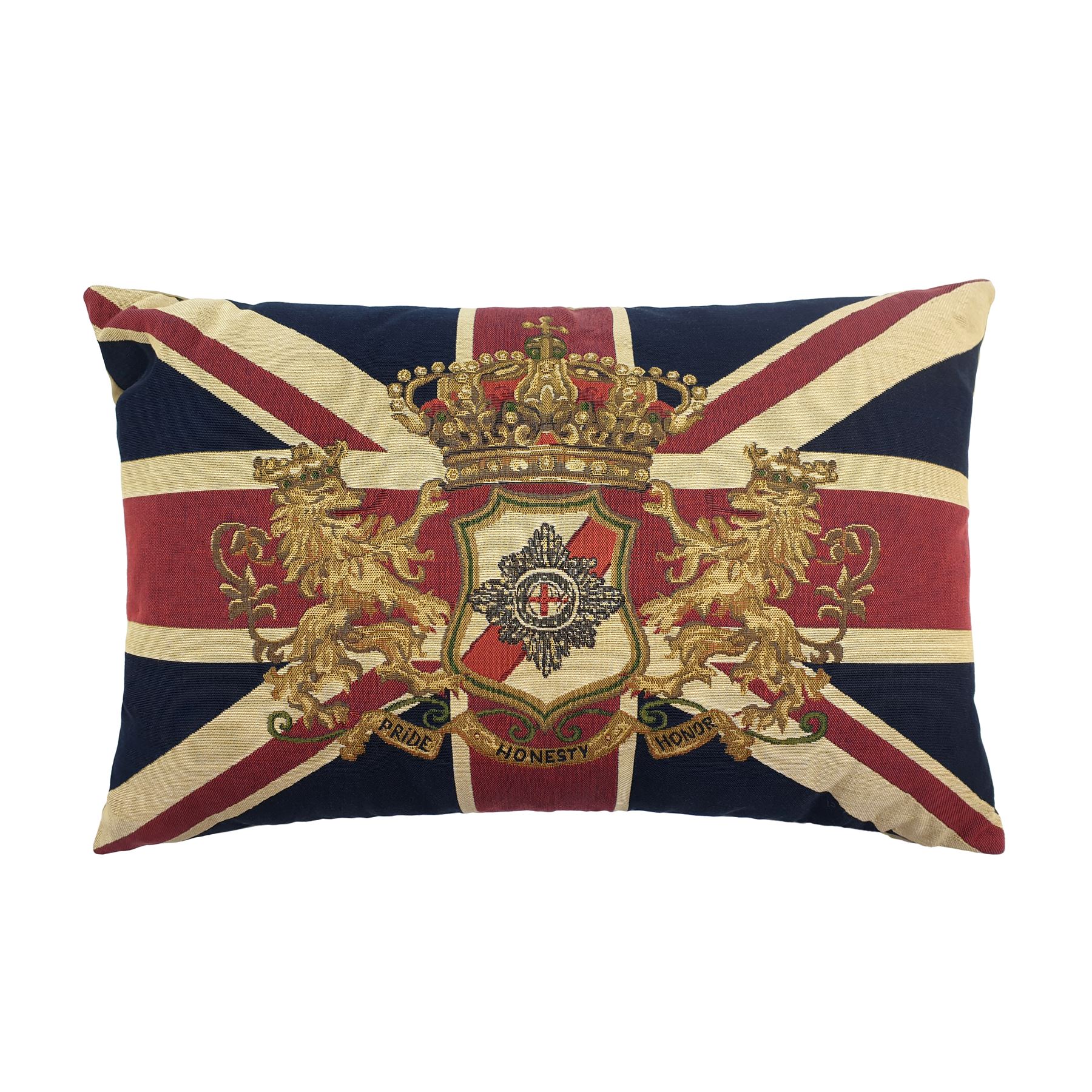 EVANS LICHFIELD UNION JACK FLAG MADE IN THE UK TAPESTRY CUSHION COVER 43 X 33CM