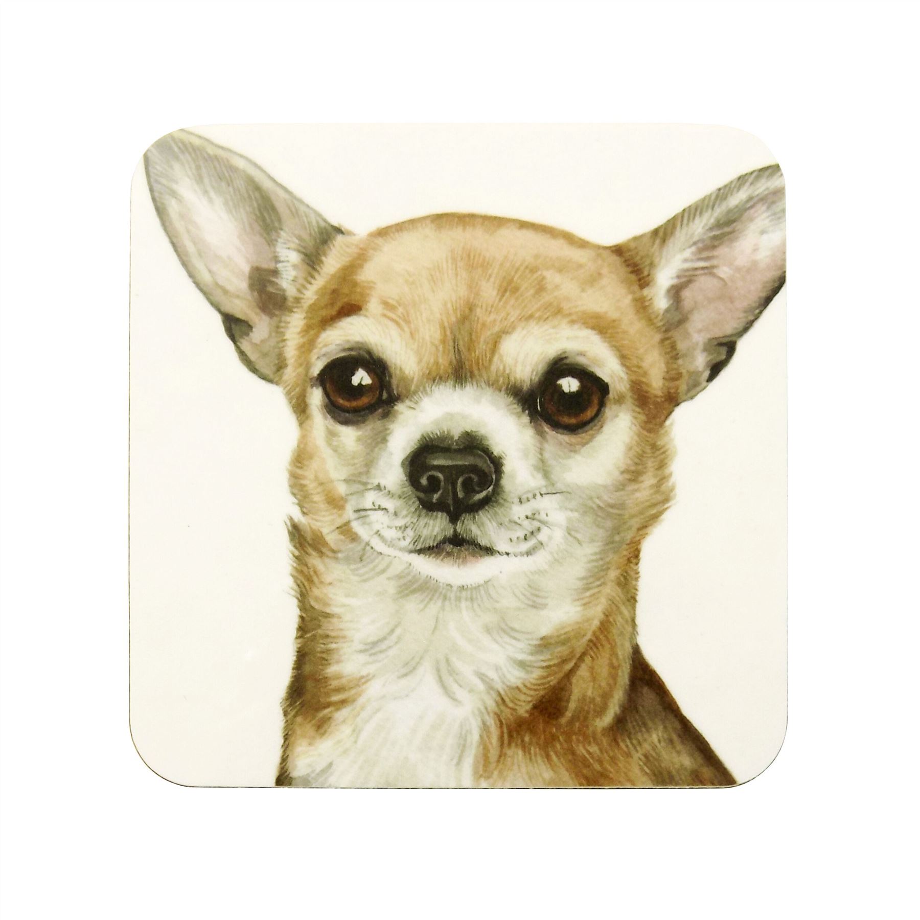 WAGGY DOGZ WHITE MINIATURE POODLE DOG PUPPY MADE IN UK PRESENT GIFT COASTER