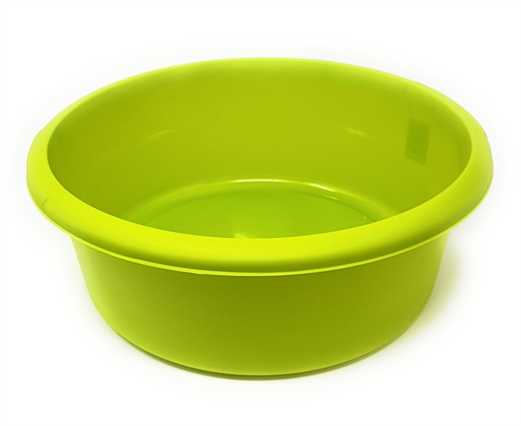 MODERN FUNKY LIME GREEN LARGE ROUND WASHING UP BOWL DISH 9L 34CM X 13CM