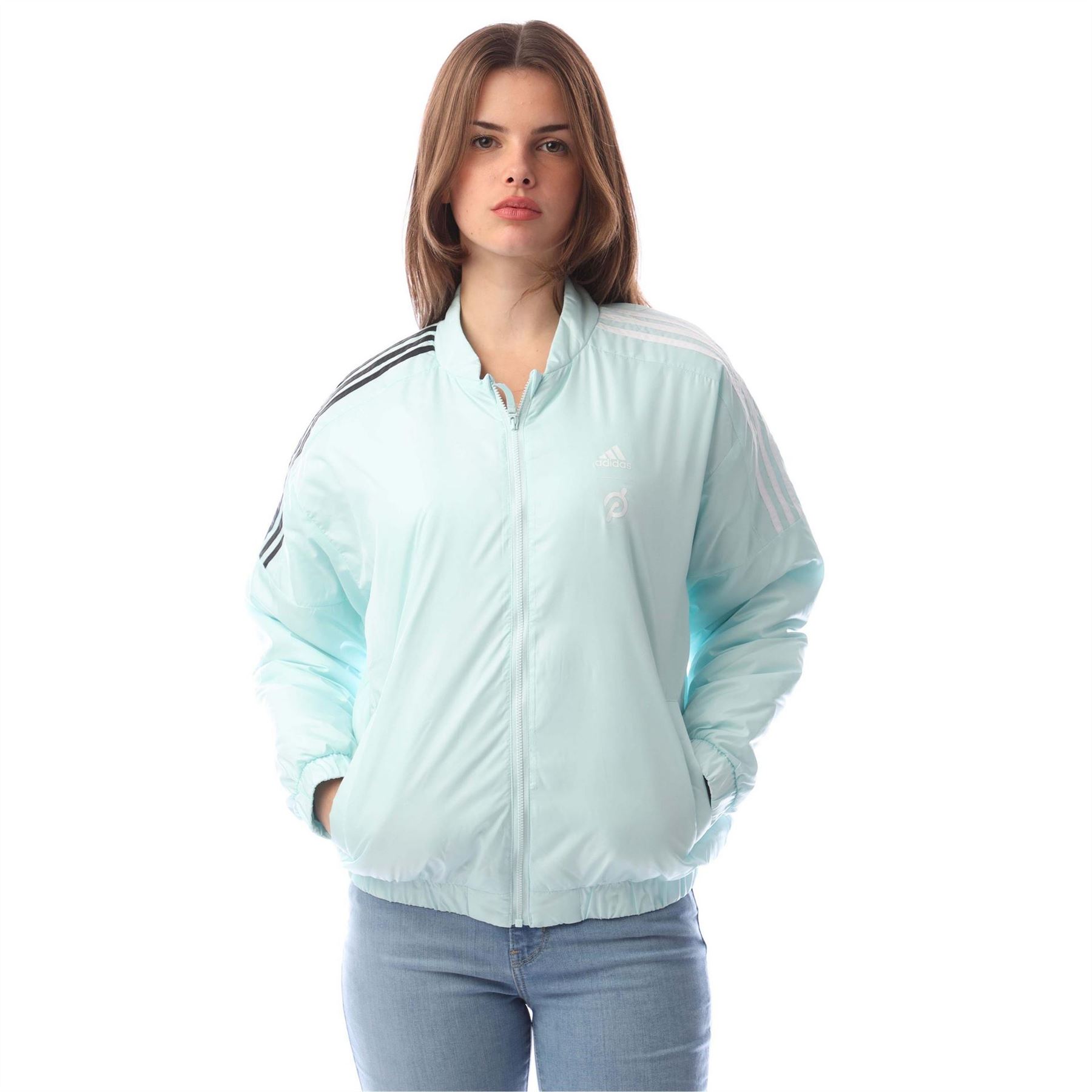 Adidas Women's Mint Bomber Jacket 16-18 In Green