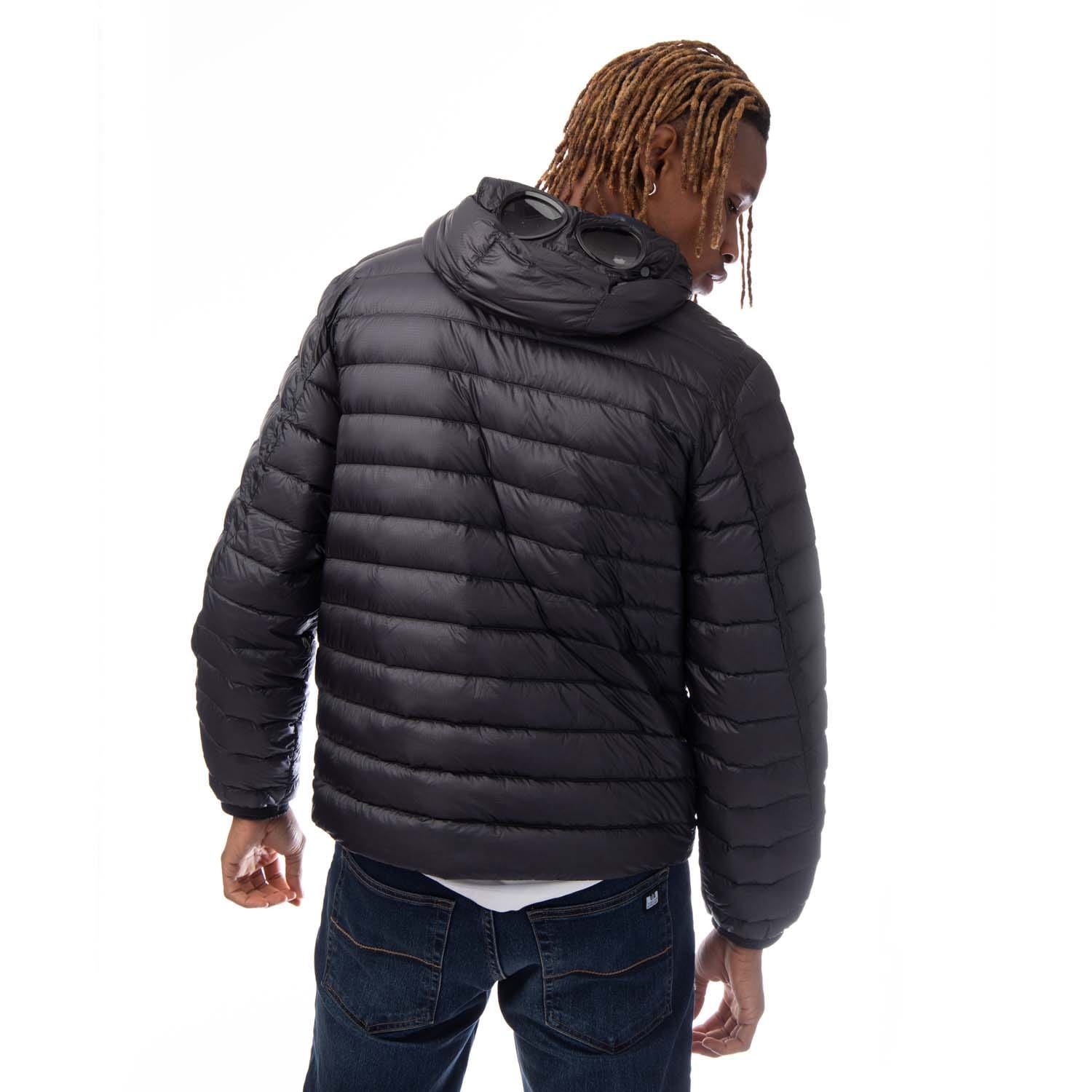 Men's Coat C.P. Company D.D. Shell Goggle Down Jacket in Blue