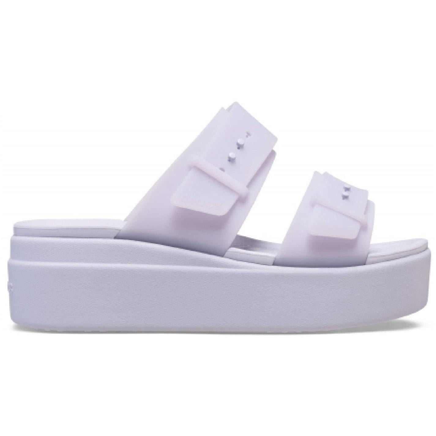 Crocs Purple Brooklyn Wedge Closed Toe Clogs 3 (34-35) In