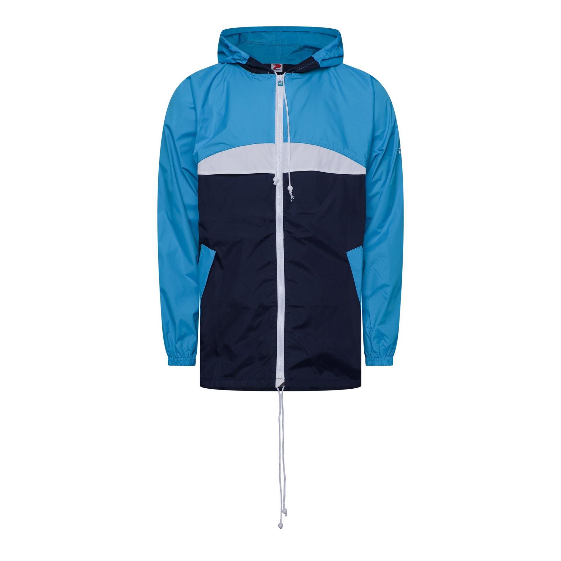 Patrick Men's Blue Storm Flap Rain Coat Softshell Jacket Medium In