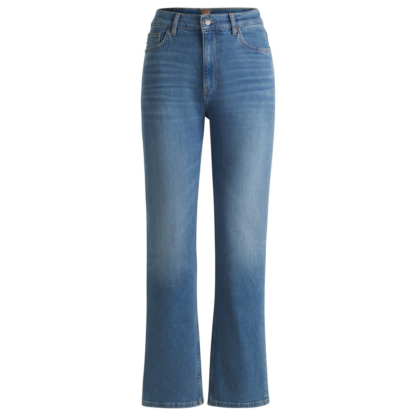 Boss Women's Bright Blue Ada Slim Fit Five Pocket Jeans 26 L32 In Blue