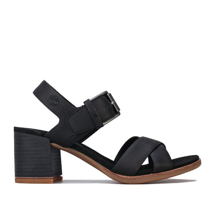 Women's Timberland Tallulah May Cross Band Adjustable Strap Sandals in Black | eBay