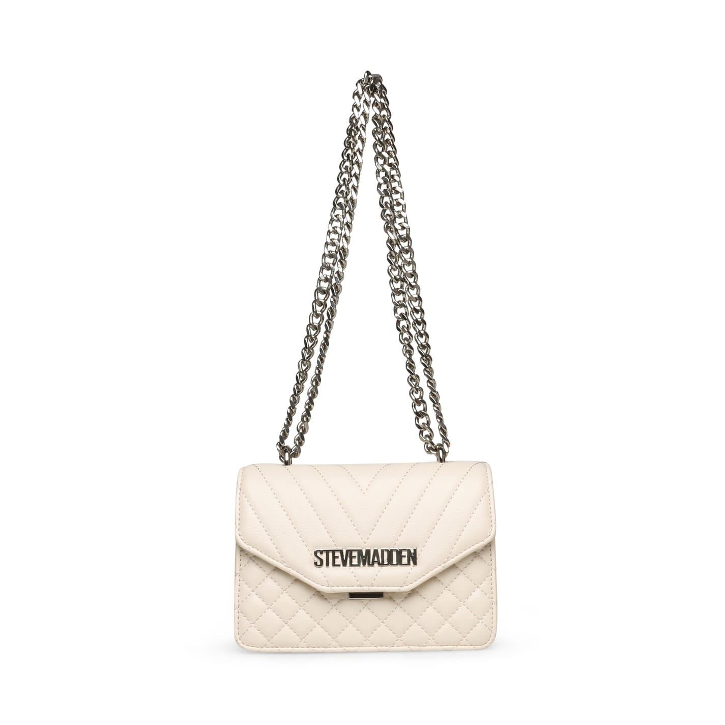 Steve Madden Women's Bone Bstake 2 Chain Cross Body Bag One Size In White