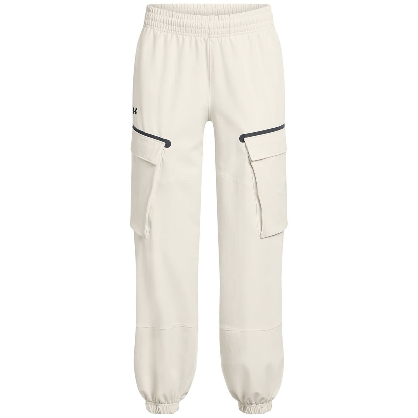 Under Armour Women's White Unstoppable Solid Patterned Cargo Joggers 16 (Xl) In