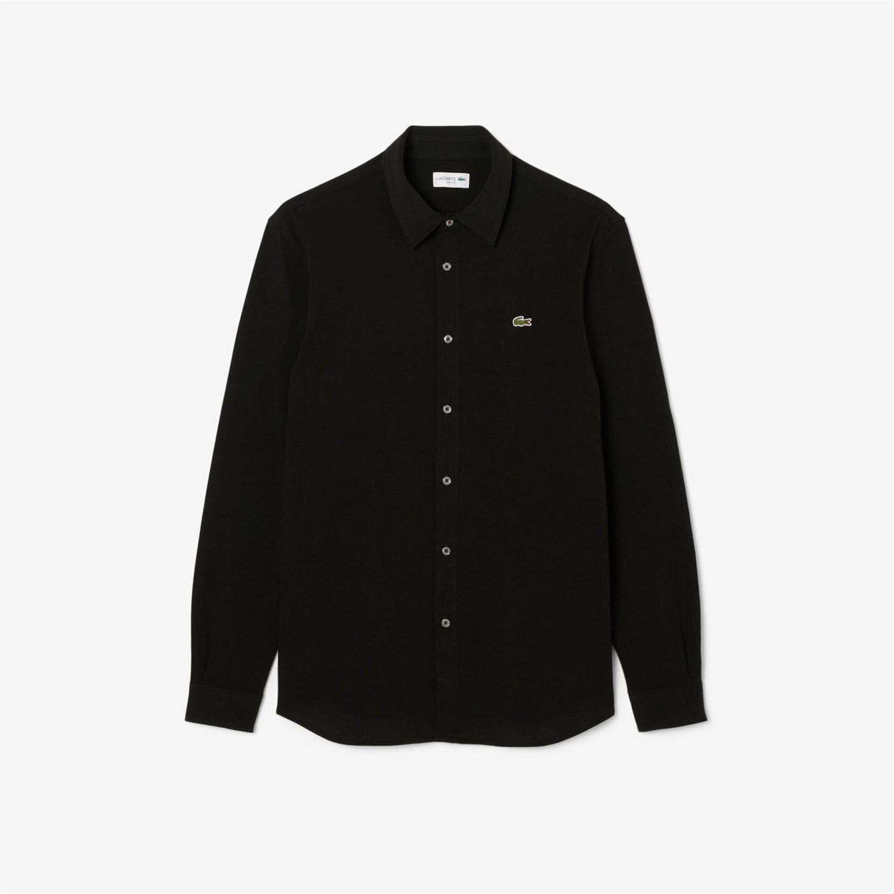 Lacoste Men's Black Plain Shrt L 16.5 Inch In